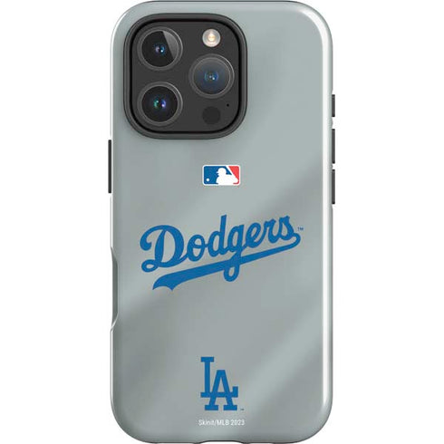 MLB Los Angeles Dodgers Road Jersey iPhone 16 Pro Impact Case